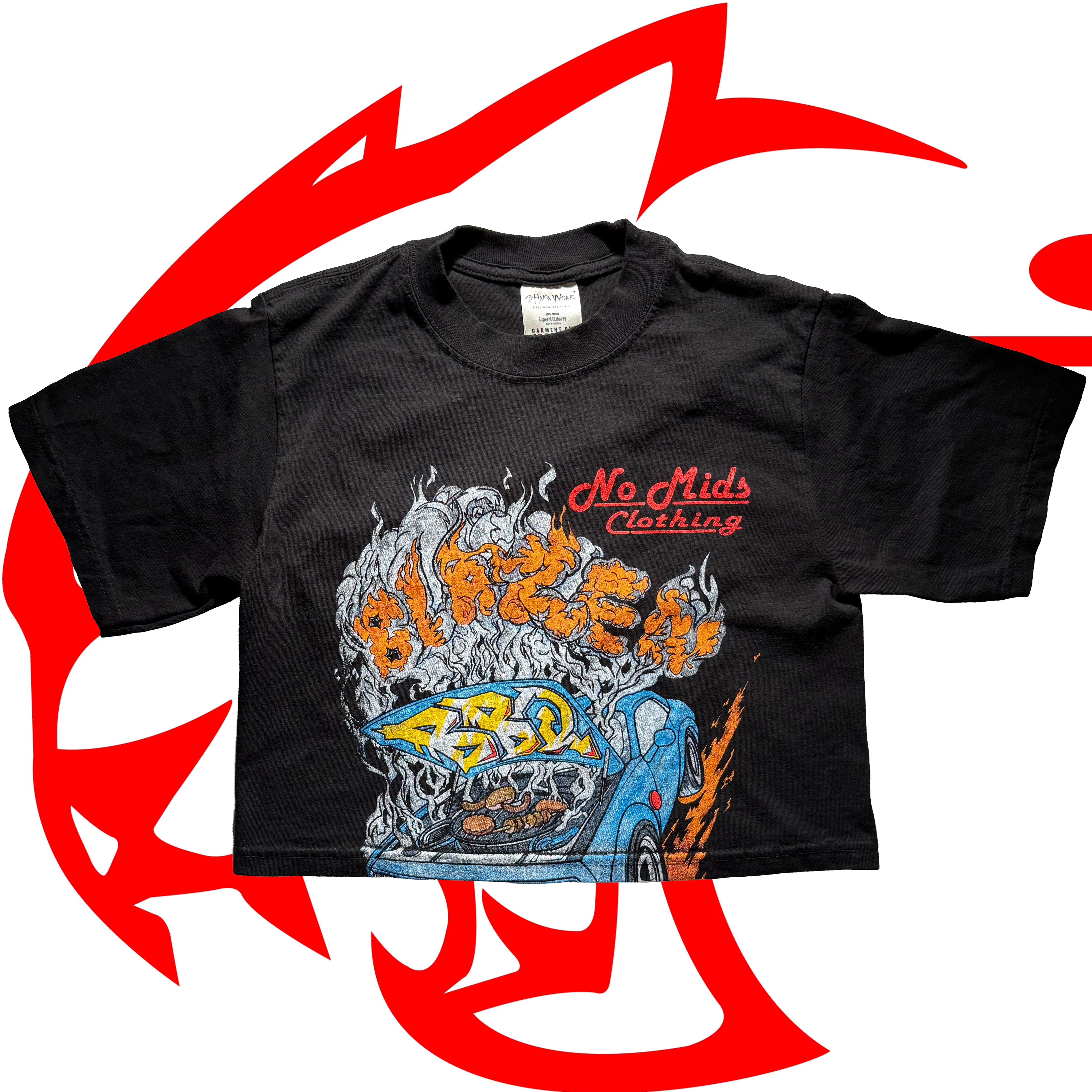 "Blaze N' BBQ" Crop Top